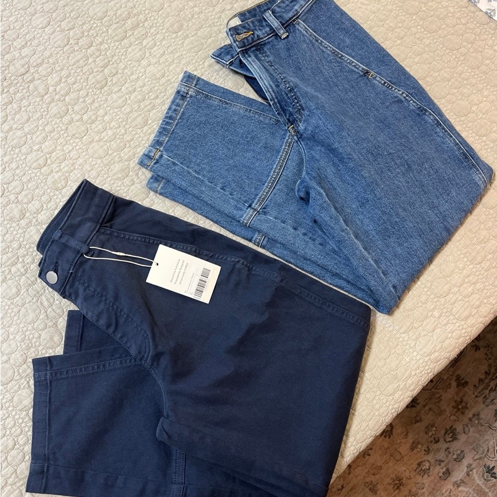 Everlane utility barrel pants bundle